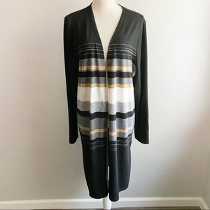 Chico’s Zenergy Long Striped Cardigan